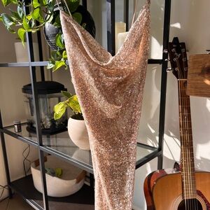 Sparkle Champagne Dress